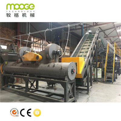 Dewatering Plastic Washing Recycling Machine 500-5000kg/H Plastic Scrap Washing Plant