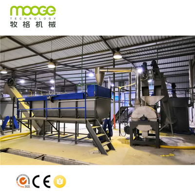 2000kg/H PET Bottle Washing Recycling Line In Algeria 400kw Flakes Washing Line