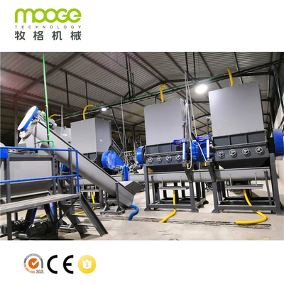 2000kg/H PET Bottle Washing Recycling Line In Algeria 400kw Flakes Washing Line