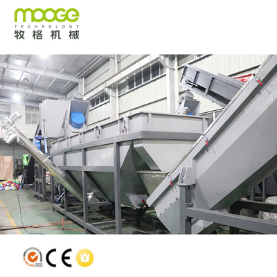 LDPE HDPE Plastic Washing Recycling Machine 2000kg/H PET Bottle Washing Line