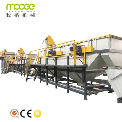 300-1500kg/H Plastic Washing Recycling Machine 120kw HDPE Washing Line