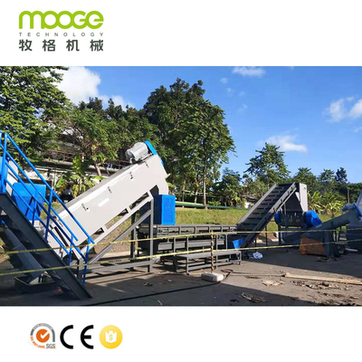 300-1500kg/H Plastic Washing Recycling Machine 120kw HDPE Washing Line