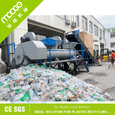 Delabelling PET Label Remover Machine ​High Efficiency 500kg/H Automatic Peeler