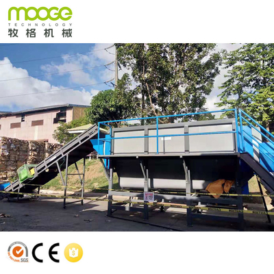 Semi Automatic Plastic Film Recycling Machine Mulching HDPE Waste