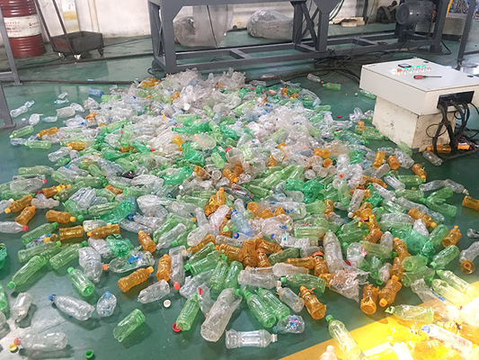 15kw Automatic Wine Bottle Label Remover Machine 5000kg/H PET Bottle Washing Line