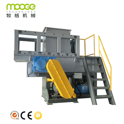 Single Shaft Industrial Plastic Crusher 600-1500mm Plastic Lump Shredder