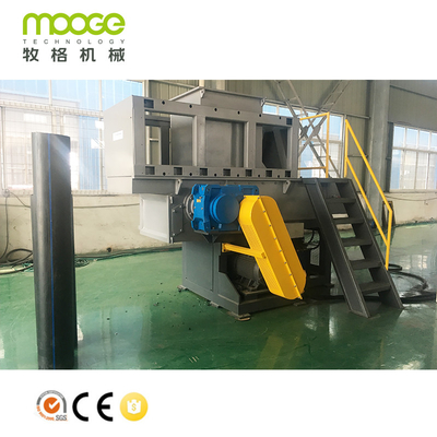 Single Shaft Plastic Waste Shredder 300-800kg/H Granulator