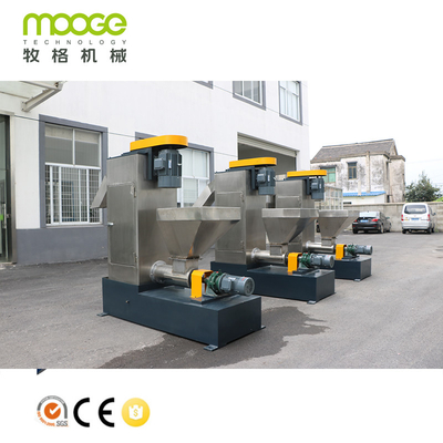 Vertical Friction Dewatering Screw Press Machine High Speed PET Crushing Machine