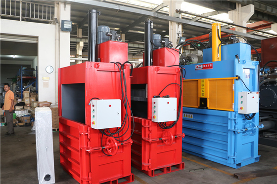 Plastic Waste Flakes Hydraulic Compress Compactor Baler