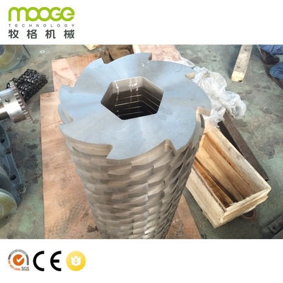 Waste Plastic Auxiliary Machinery PP PE Double Shaft Shredder Machine