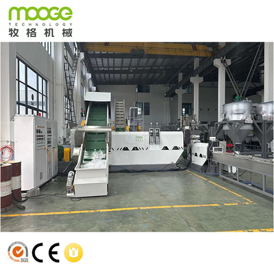 RSL Series Double Stages Plastic Pelletizing Machine For Washing Recycled Soft PE PP Material