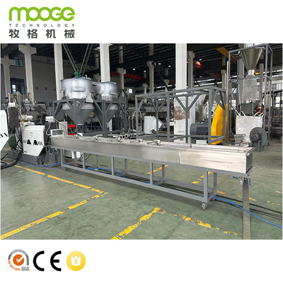 RSL Series Double Stages Plastic Pelletizing Machine For Washing Recycled Soft PE PP Material