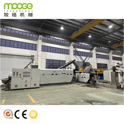 HDPE LDPE LLDPE Rigid Flakes Plastic Recycling Extruder Machine