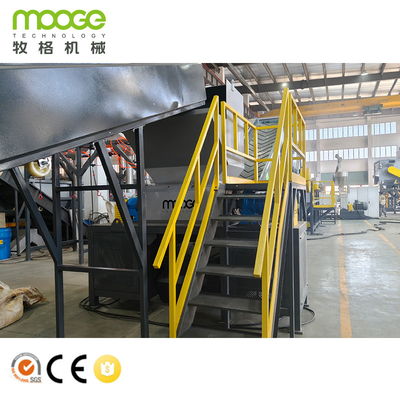Cleaning Washing Shredder Machine Waste Recycling Line Plastic PET HDPE Bottle Crushing