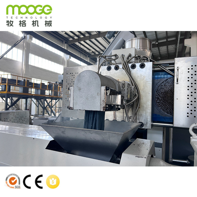 Waste Pp Pe Recycling Double Stage Plastic Flakes Pelletizing Machine