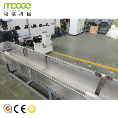 Waste Pp Recycling Pellet Plastic Granulating Machine Hard Tooth Surface Gear Box And Strand Cooling System
