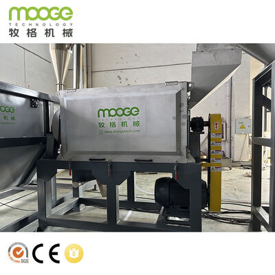 HDPE Rigid Bottle Crushing Washing Line for High-Quality Flakes with Friction & Hot Washing