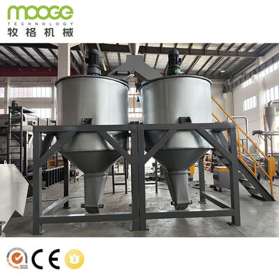 Voltage 380V50Hz Customizable Plastic Recycling Washing Line Electric Powersupply 304 Stainless Steel Washing System