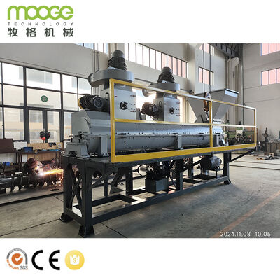 ABB Frequency Plastic Recycling Washing Line Electric Power Supply 380V50Hz Customizable Voltage Continuous Operation