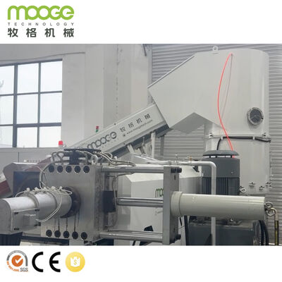 Waste PP PE Film Recycling Machine Double Stage Pelletizing Line