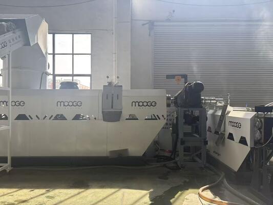 PP PE LDPE LLDPE Plastic Film Pelletizing Line Single Screw Extruder Machine Granulator With Laser Filter
