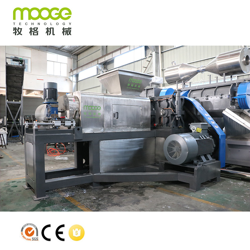 Dewater Drying Plastic Bag Recycling Machine Squeezing Pp Raffia Washing Plant