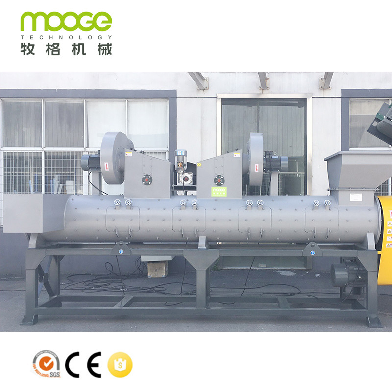 300-5000KG/H PET Bottle Recycling Washing Line PLC Flakes Friction Washer