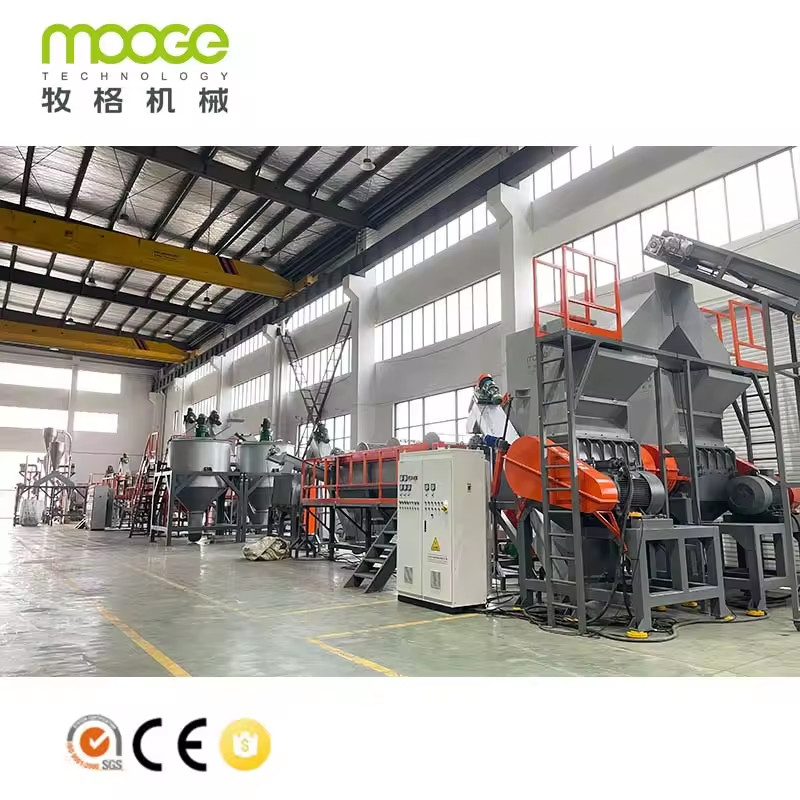 High Capacity Waste Pet Bottle Crushing Washing Plastic Recycling Line