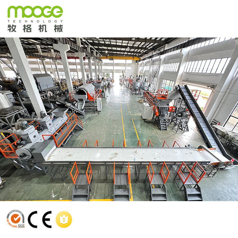 2000kg/h PET Bottle Washing Recycling Line Flake Washing System