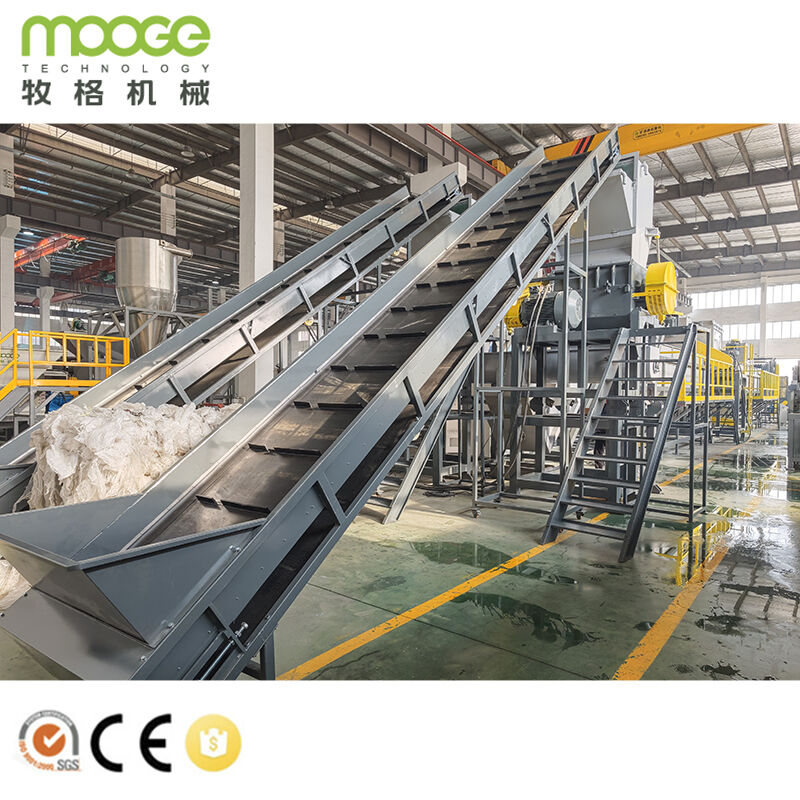 Plastic Jumbo Bag Recycling Pp Cement Bag Recycle Washing Line