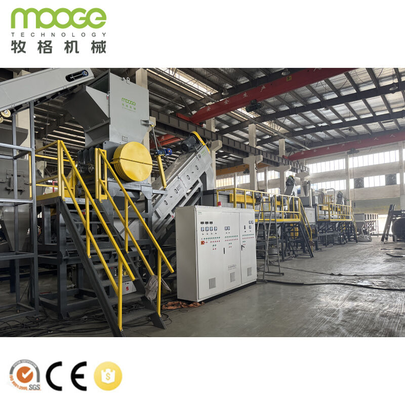 304 Stainless Steel PE PP Film Recycling Washing Line Plastic Film Crushing Washing Drying Production Line