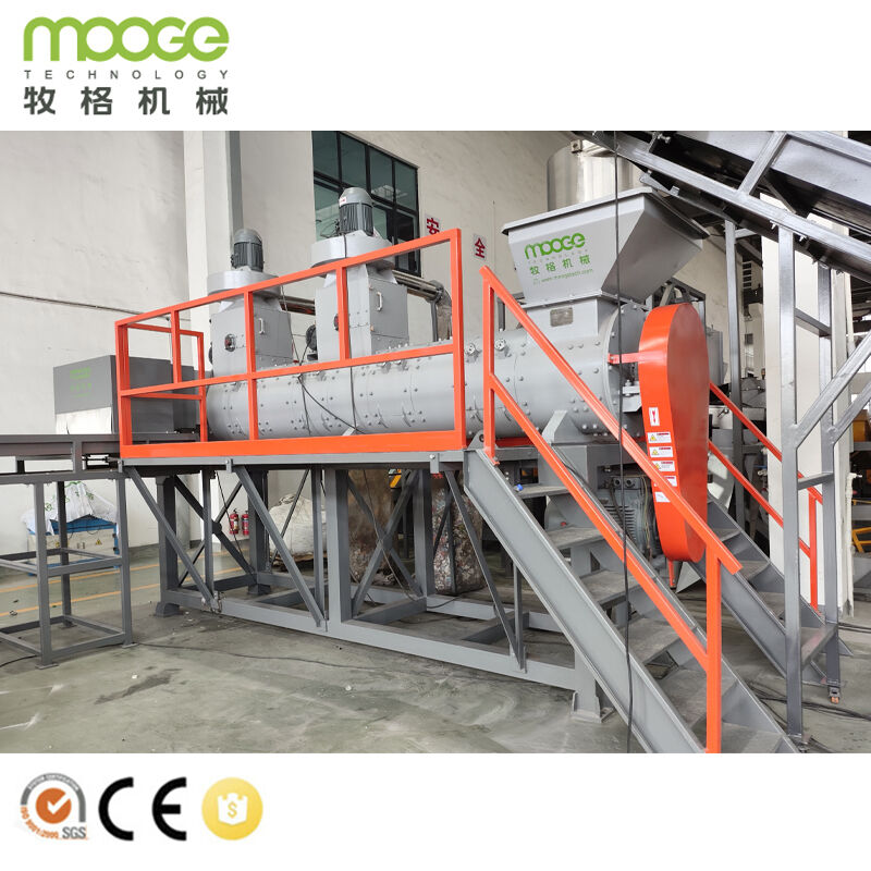 High Efficiency PET Bottle Recycling Machine Plastic Bottle Crushing Washing Drying Production Line