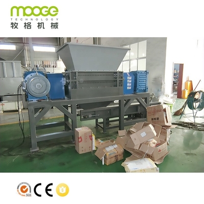 High Efficiency Heavy Duty Shredding Machine Double Shaft Shredder For Large Plastic Waste Tires Thick Barrels And Crates