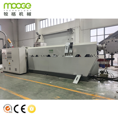 Waste Pp Recycling Pellet Plastic Granulating Machine Hard Tooth Surface Gear Box And Strand Cooling System
