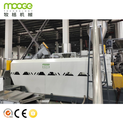 Waste Hdpe Plastic Recycling Pelleting Pp Flakes Granulating Machine