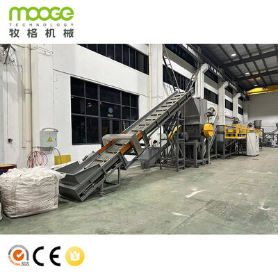 Waste PP Raffia Bag Washing Recycling Line PE Film Plastic Recycling Machine