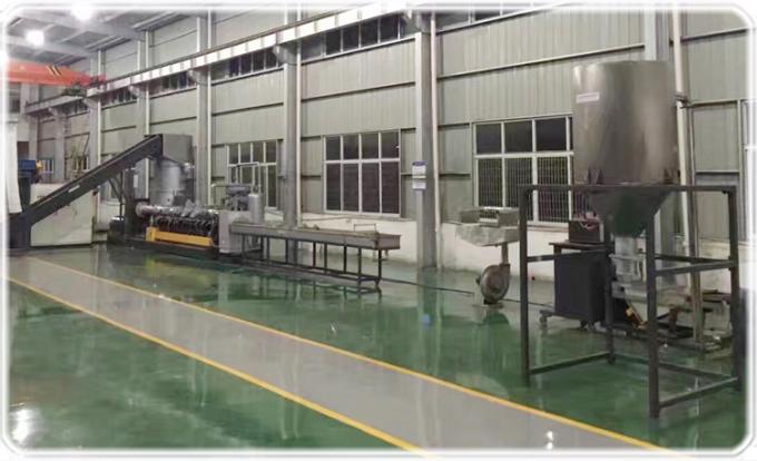 PSF-180 Polyester Fiber Pelletizing Line For Waste Fabric Recycling Solution 0