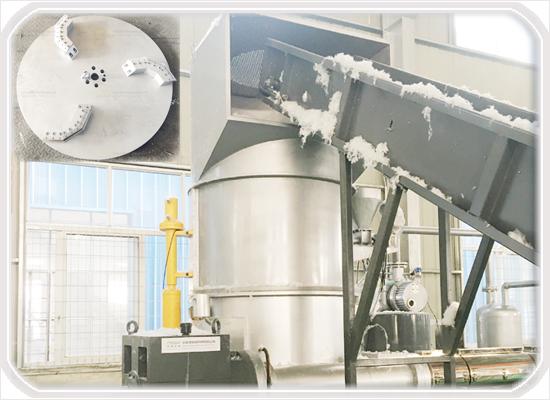 PSF-180 Polyester Fiber Pelletizing Line For Waste Fabric Recycling Solution 2
