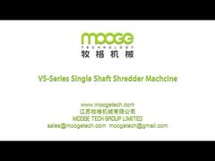 Single Shaft Waste Plastic Lumps Shredder Machine 200kg/H Granulator